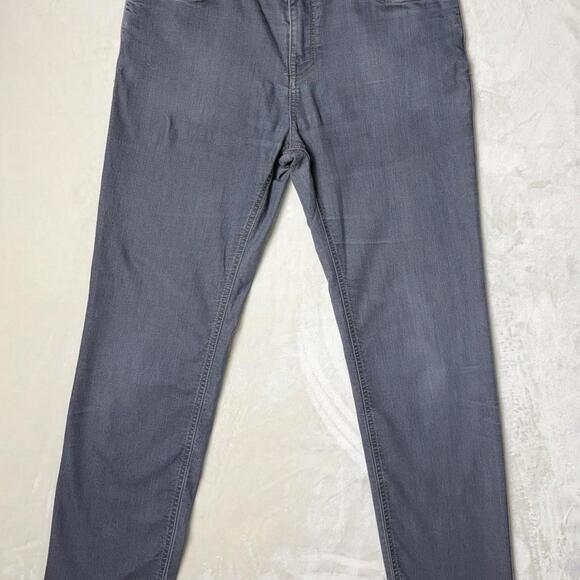 prAna Slim Fit Straight Leg Denim Bridger Jean Gray Hiking Men’s Size 34W x 34L - Picture 2 of 9